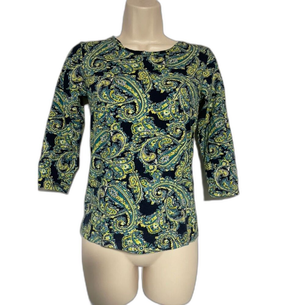 Jones NY XS print knit top